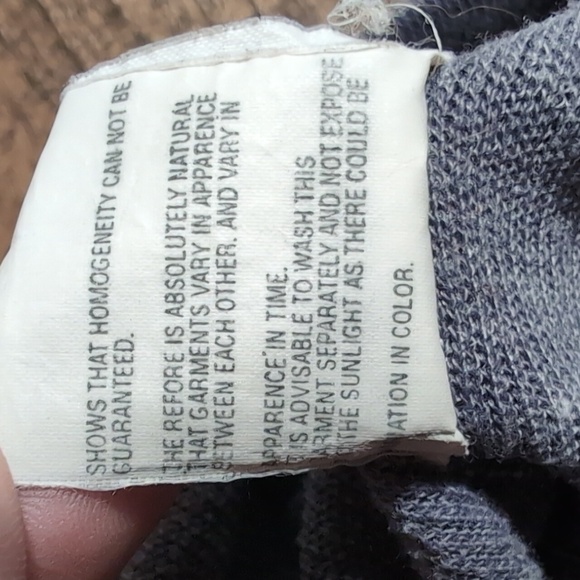 McKenzie Tribe Long Sleeve Crew Neck Sweatshirt Size Medium Made in Italy Purple - Picture 7 of 9